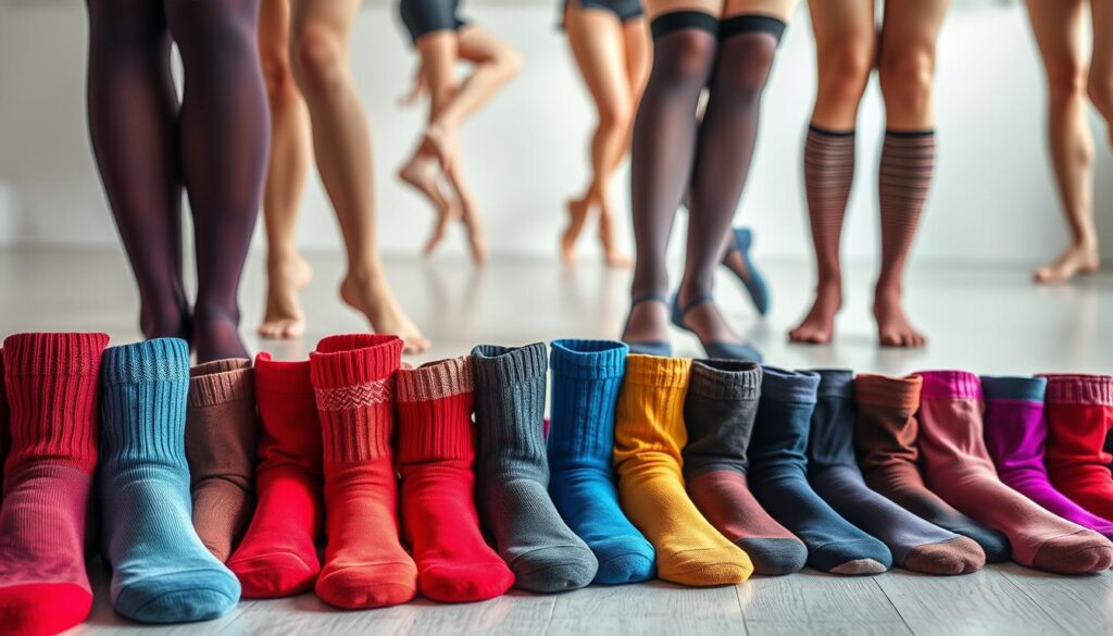 Tanzsocken Farbenvielfalt